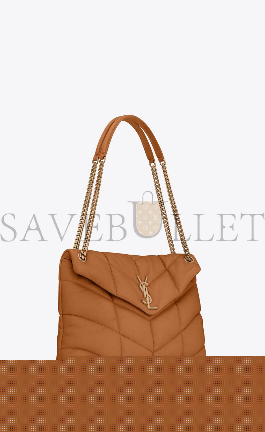 YSL PUFFER MEDIUM CHAIN BAG IN QUILTED LAMBSKIN 5774751EL077724 (35*23*13.5cm)