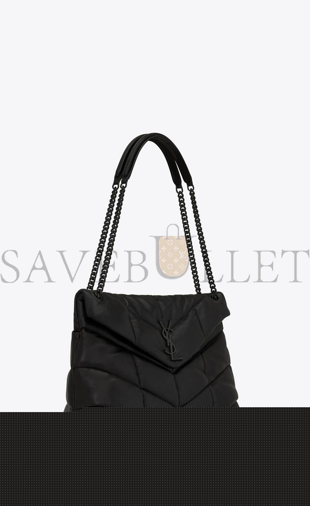 YSL PUFFER MEDIUM CHAIN BAG IN QUILTED LAMBSKIN 5774751EL081000 (35*23*13.5cm)