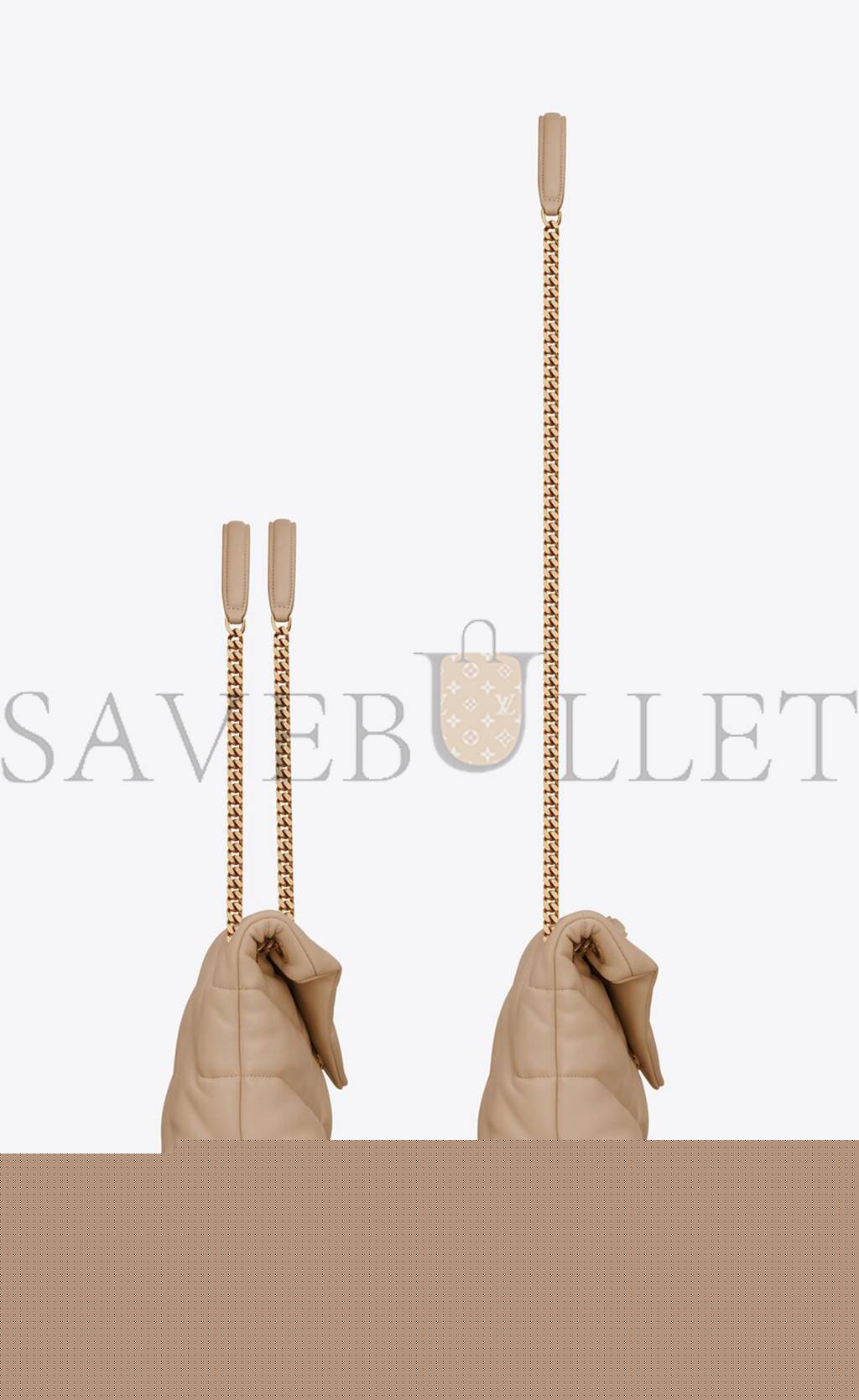 YSL PUFFER SMALL CHAIN BAG IN QUILTED LAMBSKIN 5774761EL072721 (29*17*11cm)