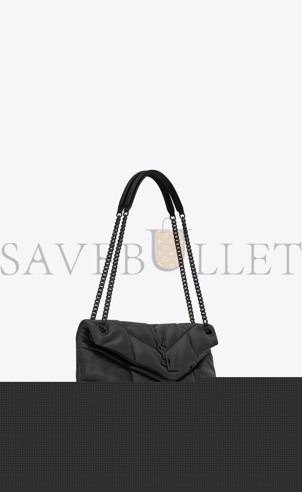 YSL PUFFER SMALL CHAIN BAG IN QUILTED LAMBSKIN 5774761EL081000 (29*17*11cm)