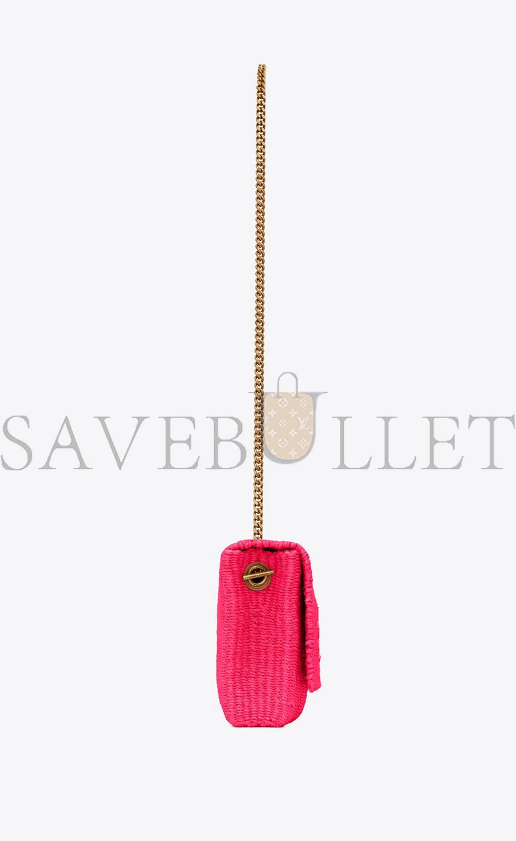 ysl kate medium S*pple chain bag in raffia 580065fabk35688 (28.5*20*6cm)