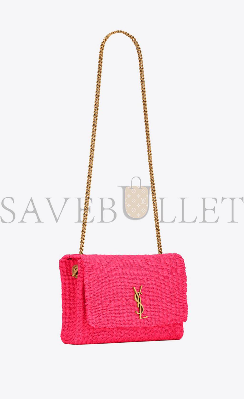 ysl kate medium S*pple chain bag in raffia 580065fabk35688 (28.5*20*6cm)