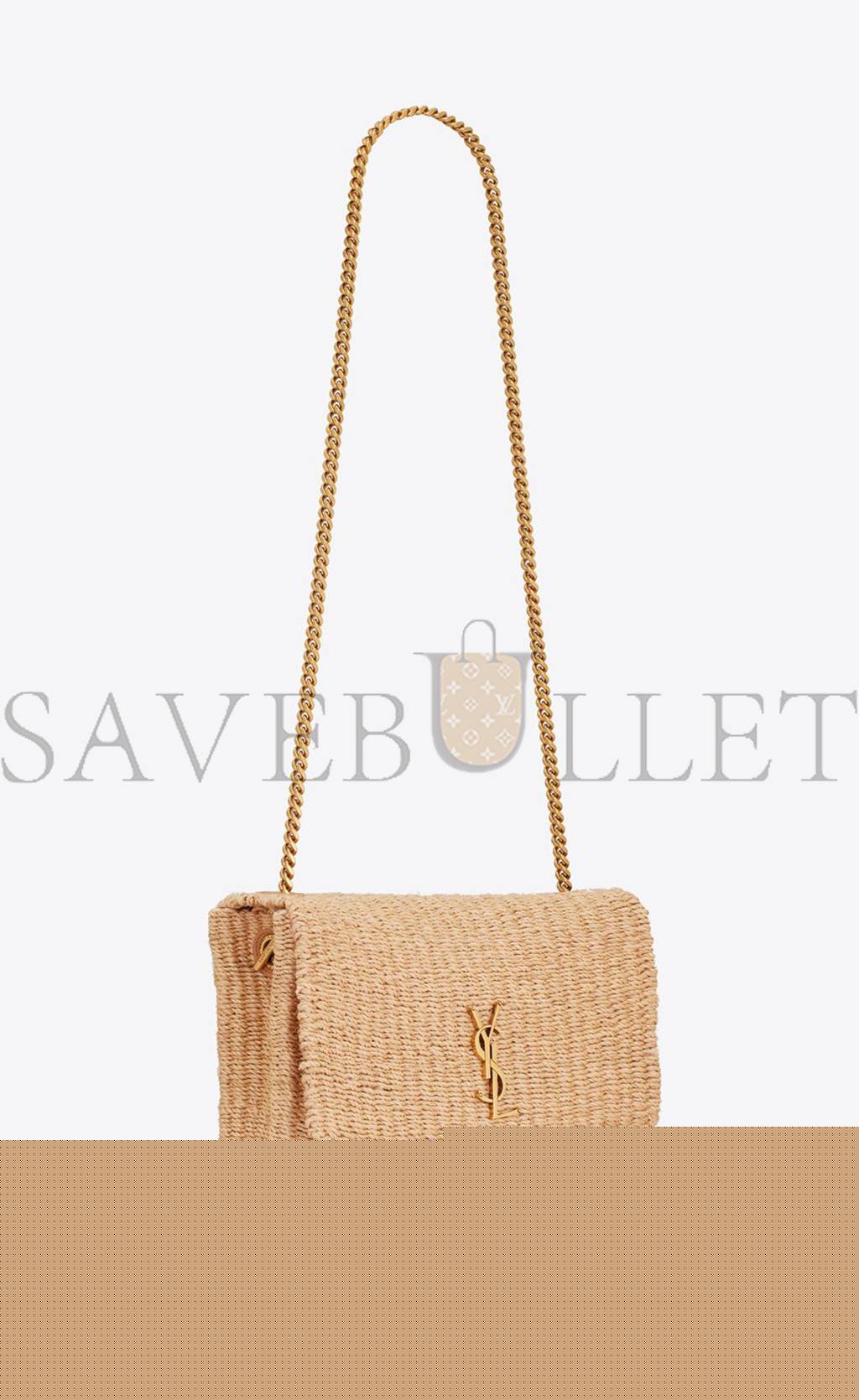 ysl kate medium S*pple chain bag in raffia 580065fabk39551 (28.5*20*6cm)