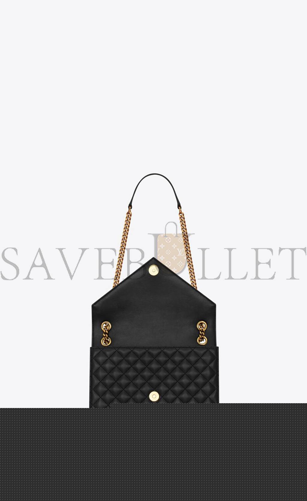 YSL ENVELOPE MEDIUM IN MIX MATELASS&EACUTE; LEATHER 600185AABZO1025 (24*17.5*6cm)