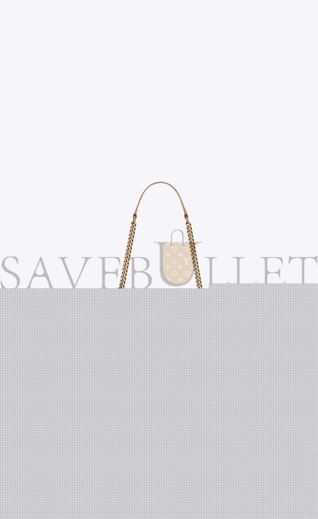YSL ENVELOPE MEDIUM CHAIN BAG IN MIX MATELASSÉ GRAIN DE POUDRE EMBOSSED LEATHER 600185BOW912346 (24*17.5*6cm)