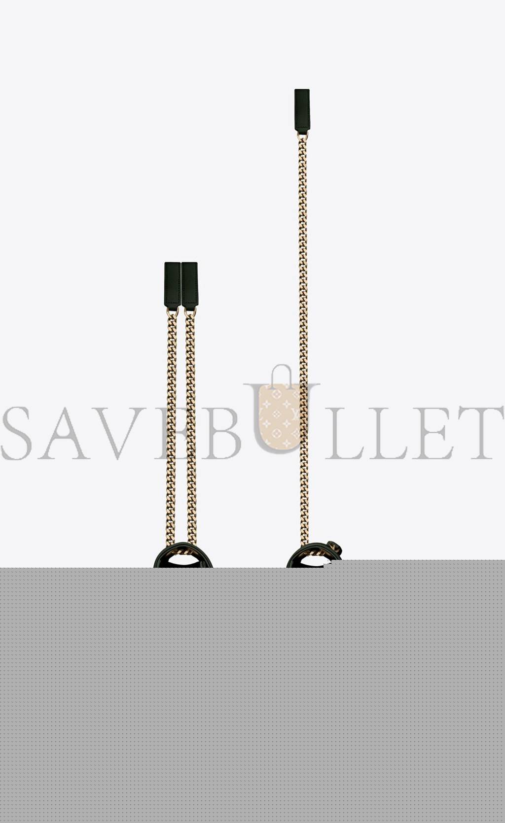YSL ENVELOPE MEDIUM CHAIN BAG IN MIX MATELASS&EACUTE; GRAIN DE POUDRE EMBOSSED LEATHER 600185BOW913045 (24*17.5*6cm)