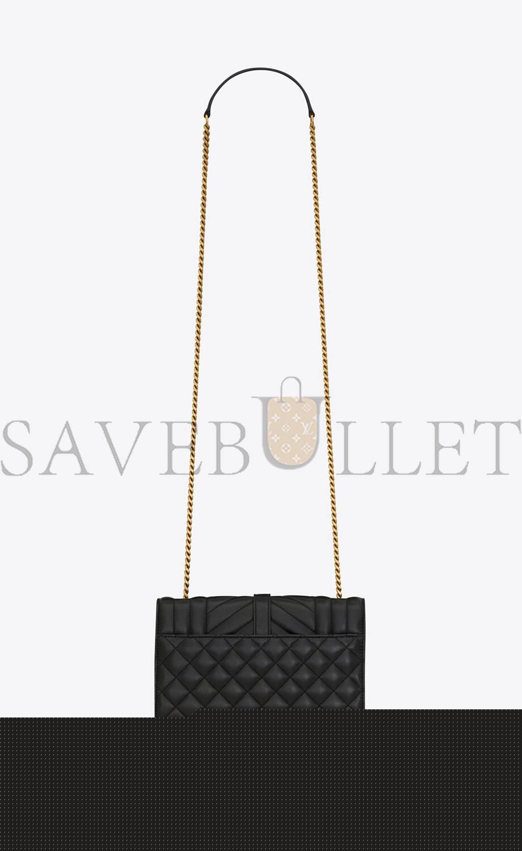 YSL SMALL ENVELOPE IN MIX MATELASS&EACUTE; LEATHER 600195AABZO1025 (21*13*6cm)