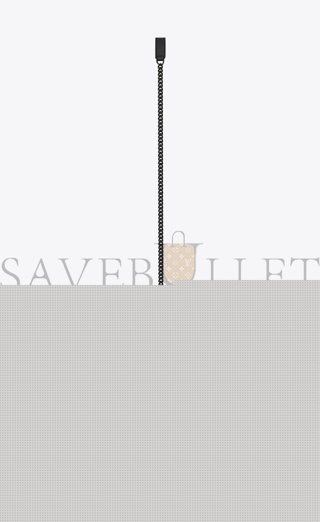 YSL ENVELOPE SMALL BAG IN MIX MATELASS&EACUTE; GRAIN DE POUDRE EMBOSSED LEATHER 600195BOW981000 (21*13*6cm)