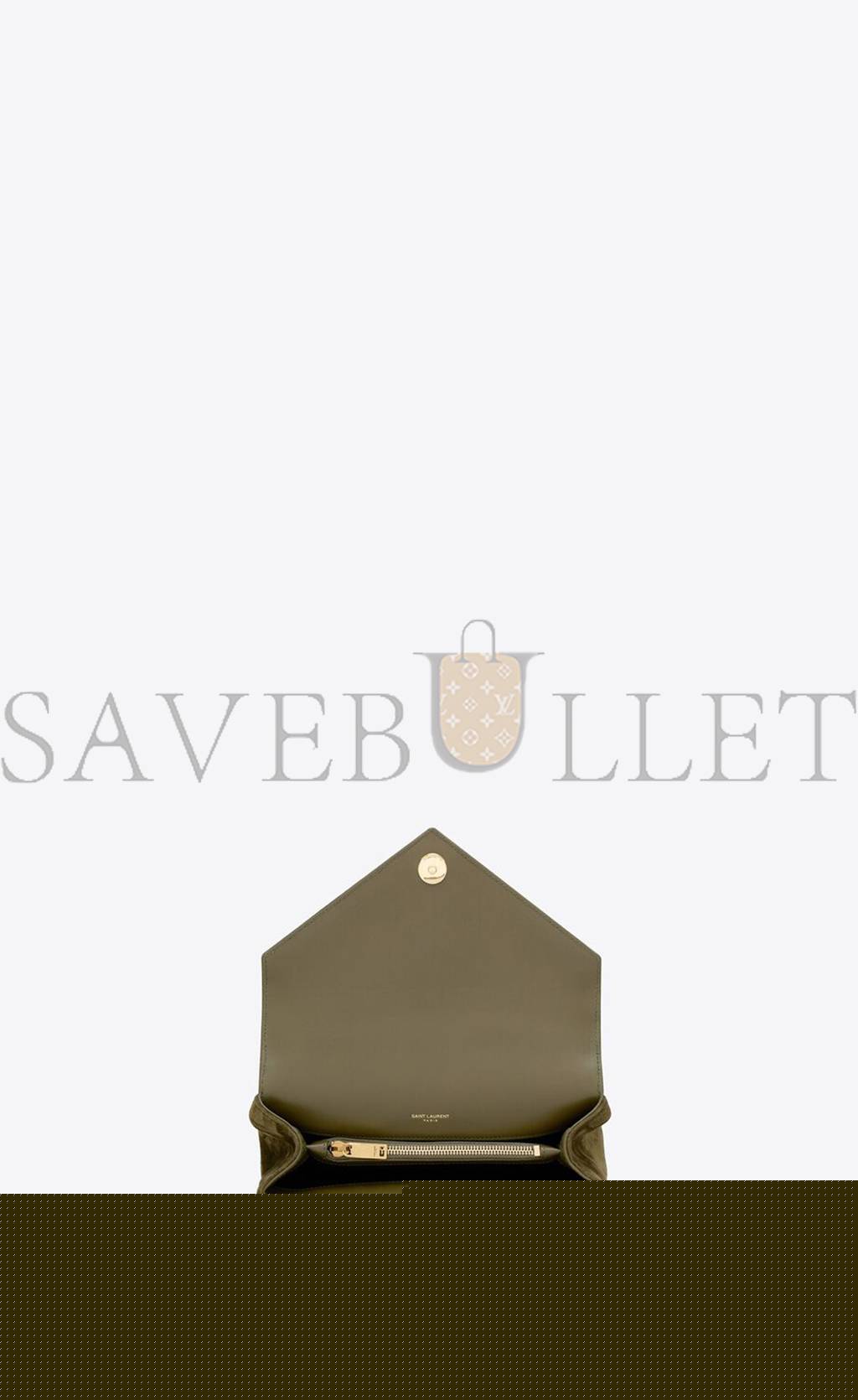 YSL COLLEGE MEDIUM IN QUILTED SUEDE 6002791U8073206 (24*17*6.5cm)