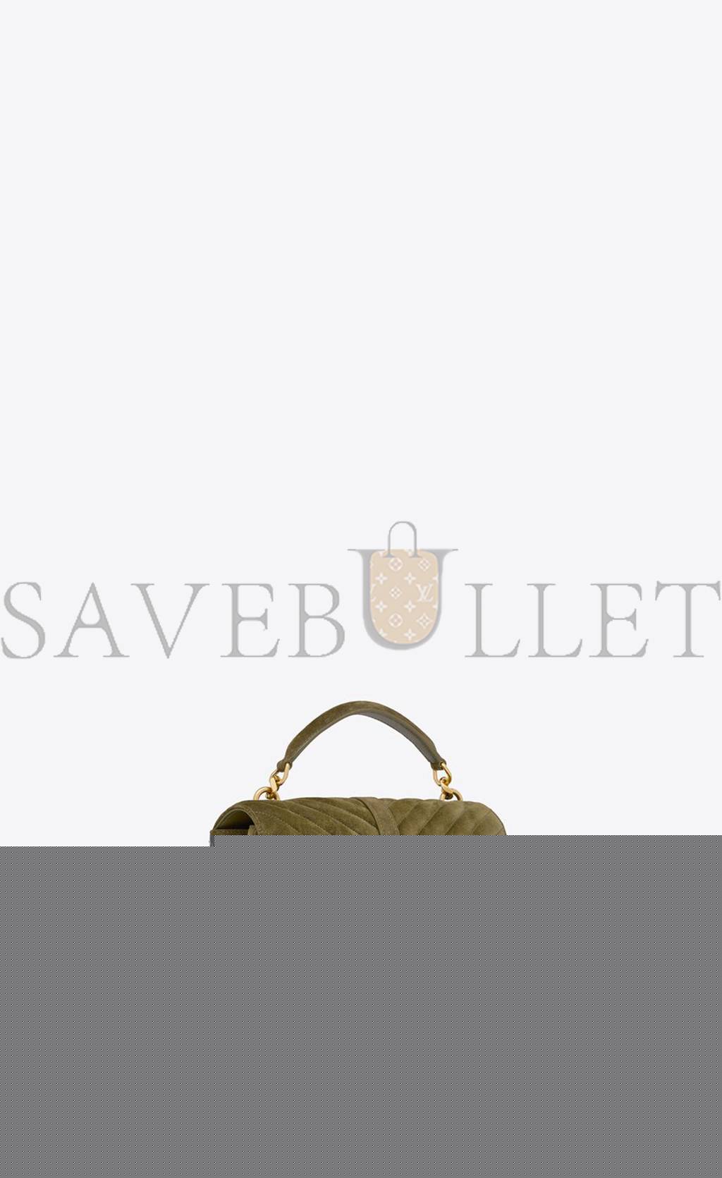 YSL COLLEGE MEDIUM IN QUILTED SUEDE 6002791U8073206 (24*17*6.5cm)