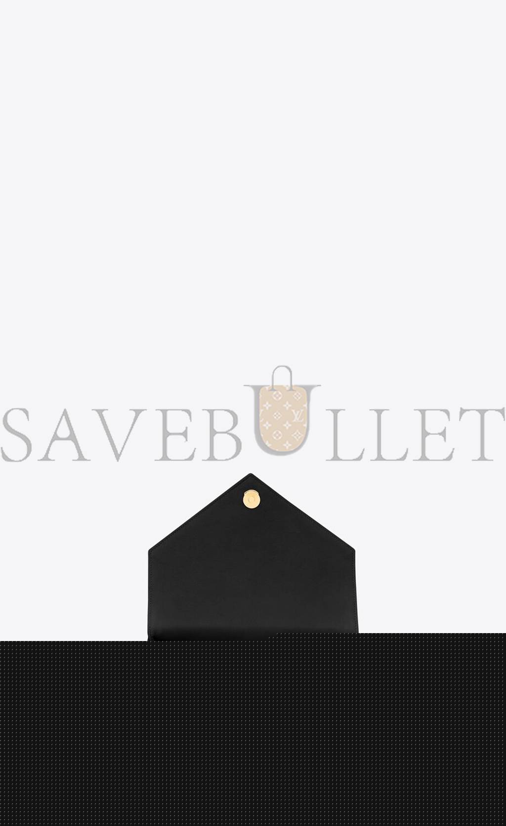YSL COLLEGE MEDIUM CHAIN BAG IN QUILTED LEATHER 600279BRM071000 (24*17*6.5cm)