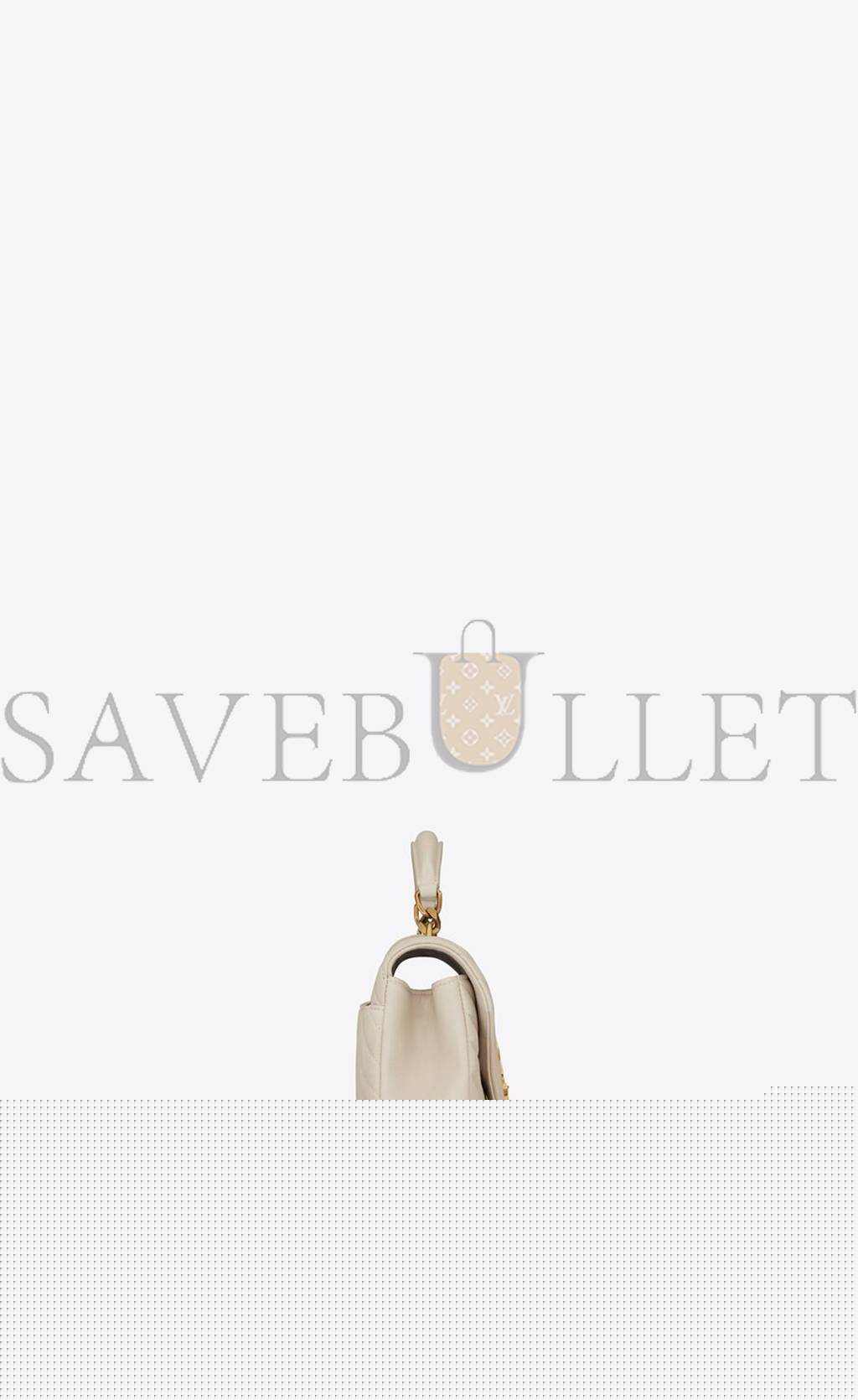 YSL COLLEGE MEDIUM CHAIN BAG IN QUILTED LEATHER 600279BRM079207 (24*17*6.5cm)