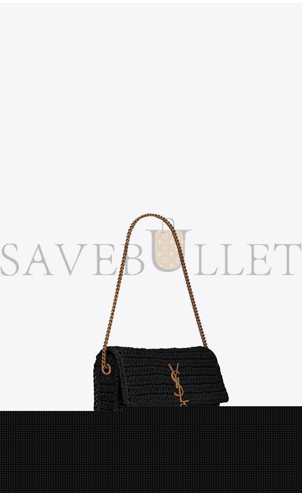 YSL KATE 99 CHAIN BAG WITH TASSEL IN RAFFIA 604276GG66W1000 (48*36*16cm)