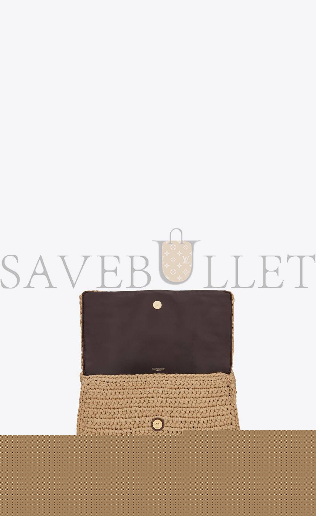 YSL KATE 99 CHAIN BAG WITH TASSEL IN RAFFIA 604276GG6AW7072 (26*13.5*4.5cm)