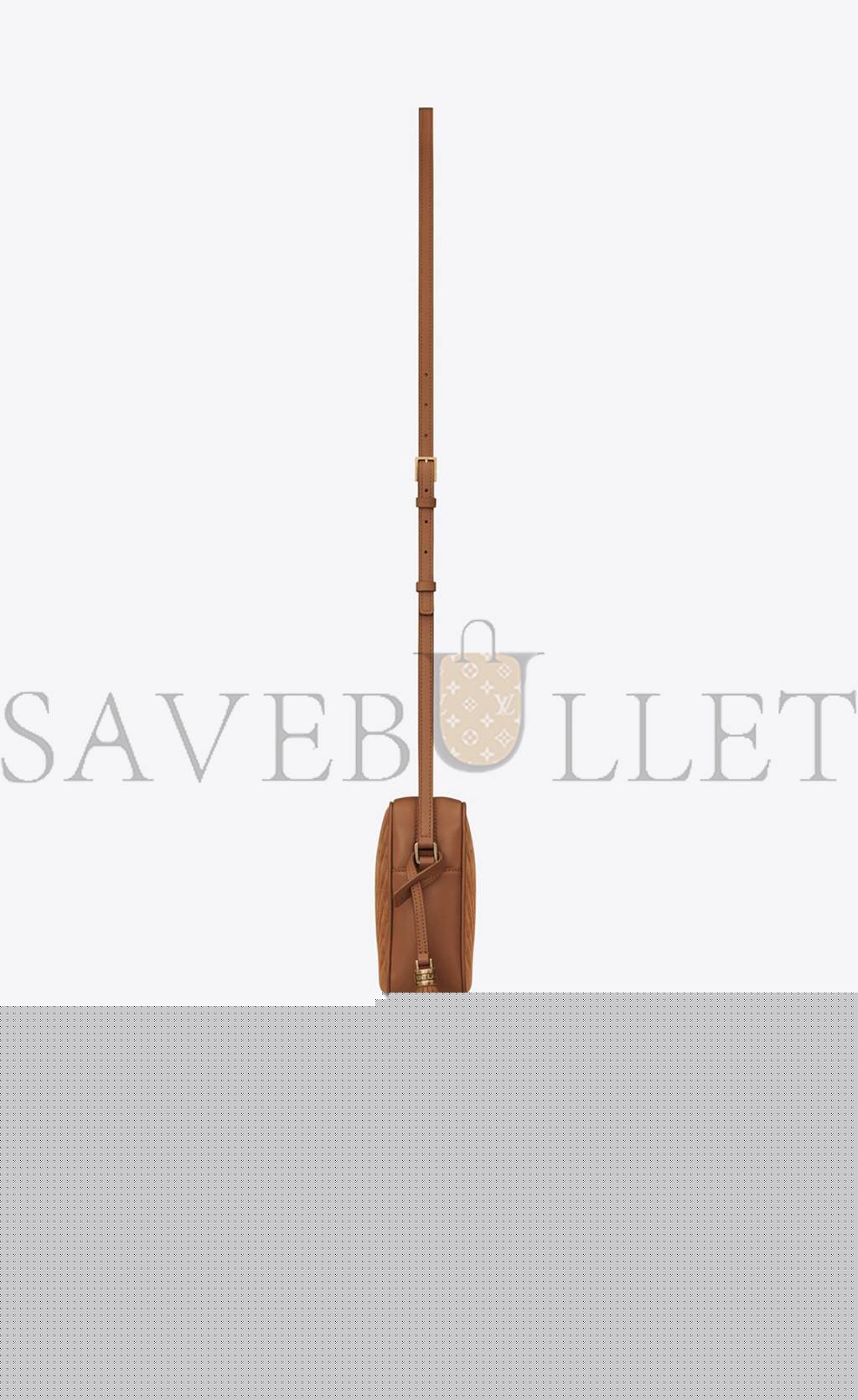 YSL LOU CAMERA BAG IN QUILTED SUEDE AND SMOOTH LEATHER 6125441S7R77761 (23*16*6cm)