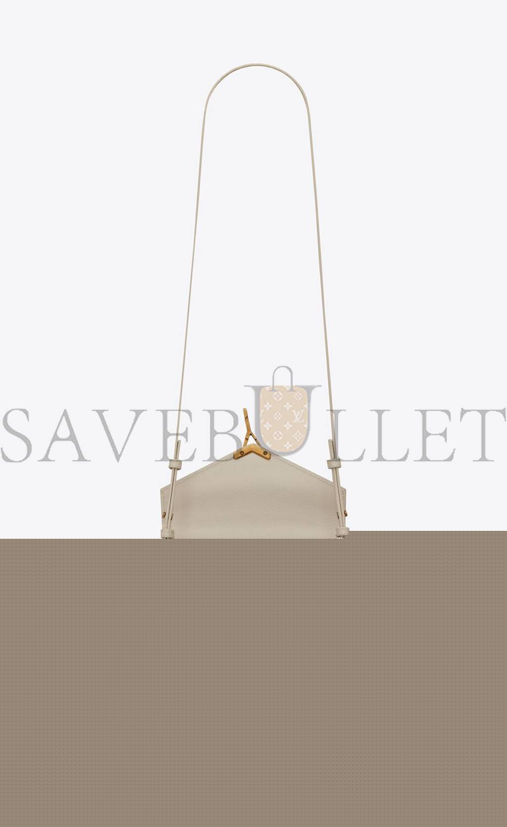 YSL CASSANDRA MINI TOP HANDLE BAG IN GRAIN DE POUDRE EMBOSSED LEATHER 623930BOW0W9207 (20*16*7.5cm)
