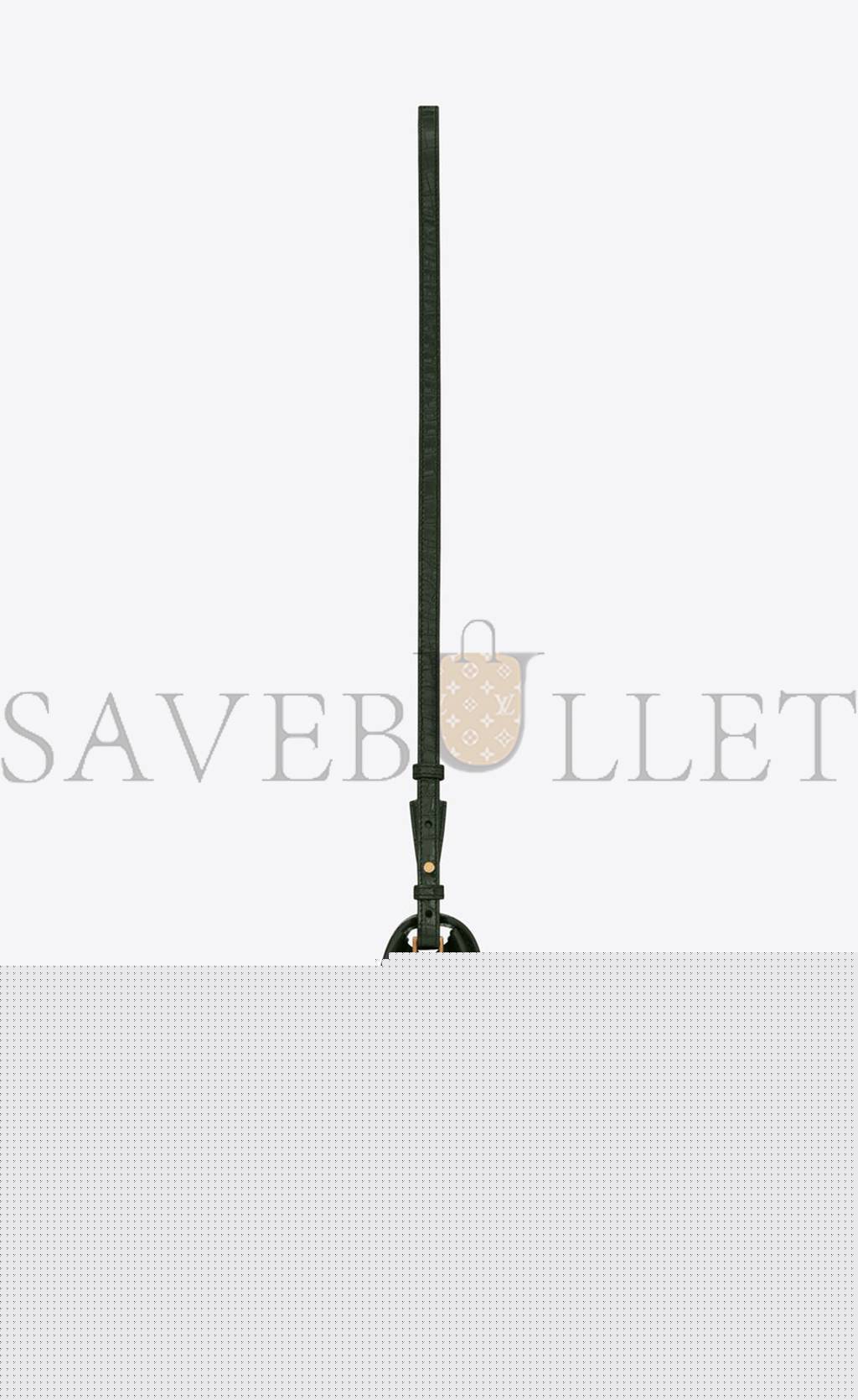 YSL CASSANDRA MINI TOP HANDLE BAG IN CROCODILE-EMBOSSED SHINY LEATHER 623930DND0J3144 (20*16*7.5cm)