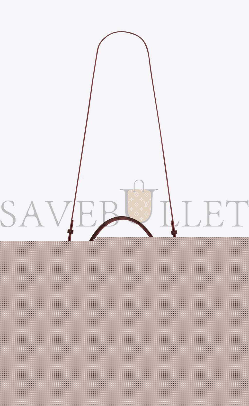 YSL CASSANDRA MEDIUM TOP HANDLE BAG IN BOX SAINT LAURENT LEATHER 6239310SX0W2045 (24.5*20*11.5cm)