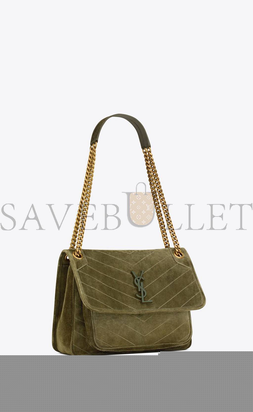 YSL NIKI MEDIUM IN SUEDE 6331581U8273206 (28*20*8.5cm)