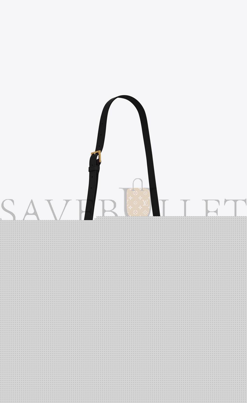 YSL SOLFERINO MEDIUM SATCHEL IN BOX SAINT LAURENT LEATHER 6343050SX0W1000 (23*16*6cm)