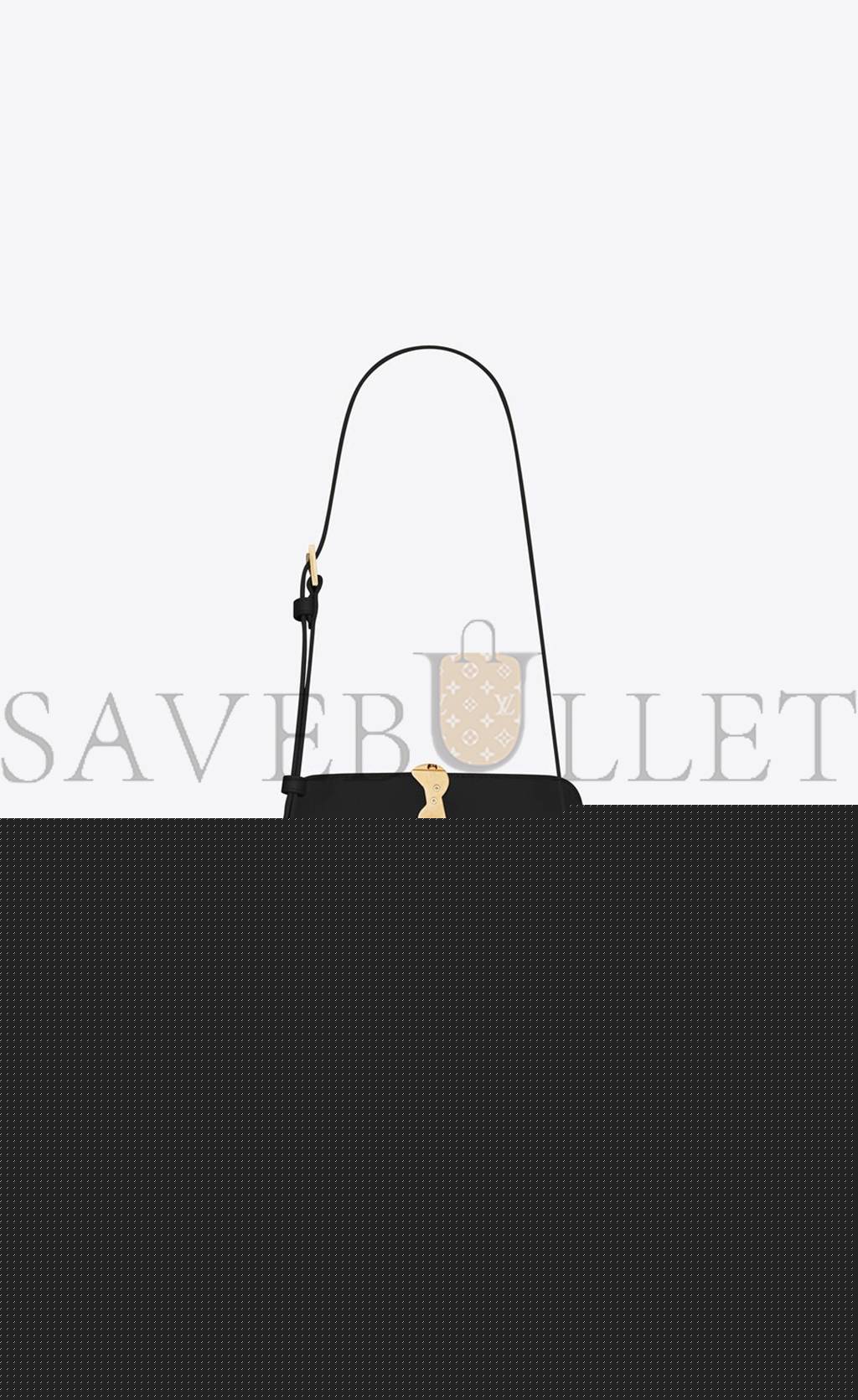 YSL SOLFERINO SMALL SATCHEL IN LACQUERED PATENT LEATHER 634306BMIIW1000 (18.5*14*6cm)