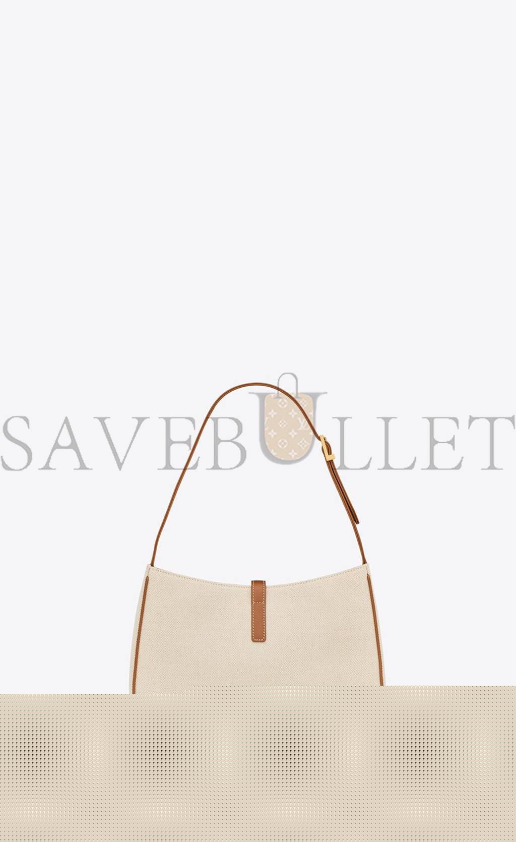 YSL LE 5 A 7 IN CANVAS AND LEATHER 657228FAAVH9093 (23*16*6.5cm)