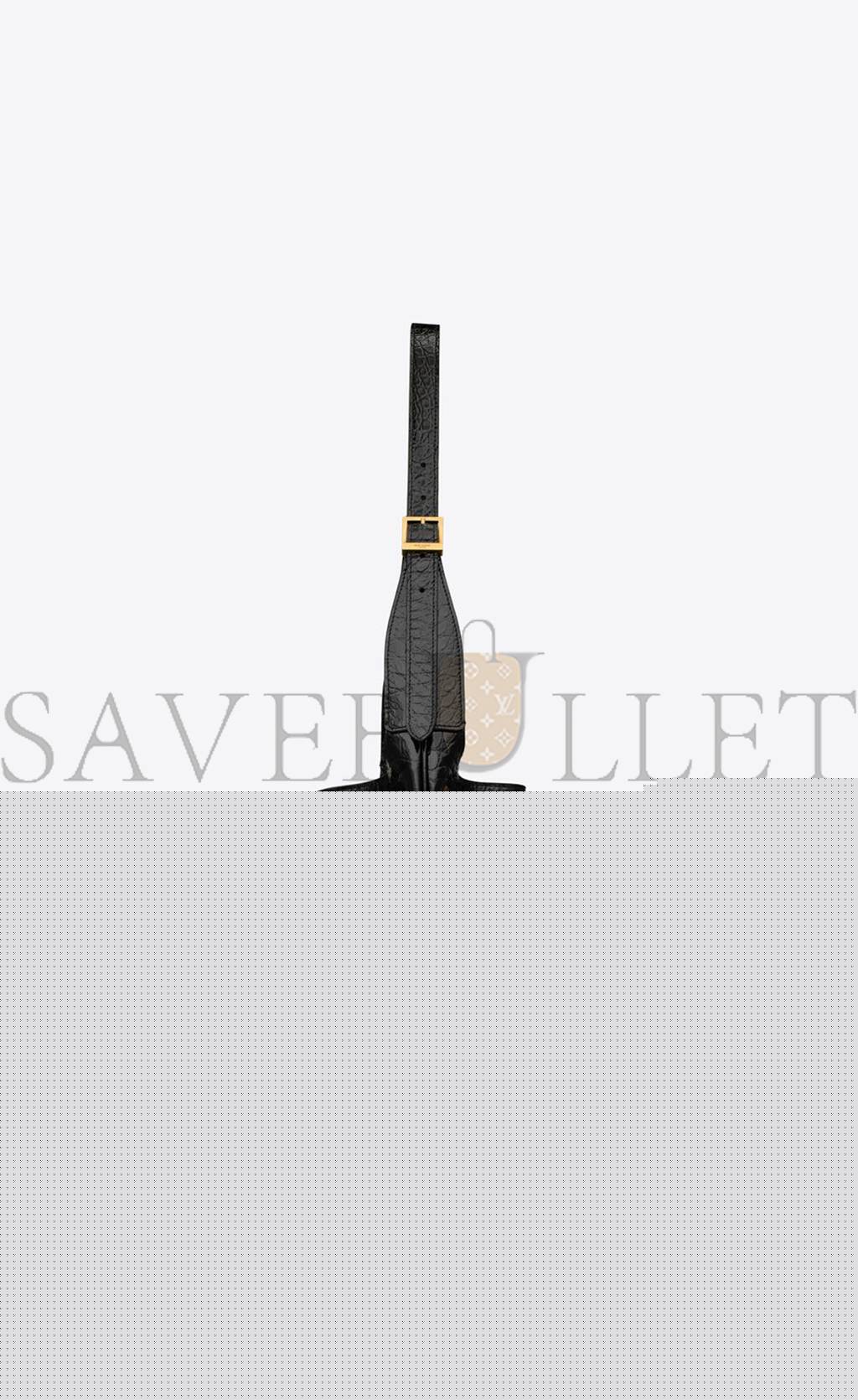 YSL PARIS VII MEDIUM HOBO BAG IN CROCODILE-EMBOSSED PATENT LEATHER 697918AAAY31000 (38*30*2cm)