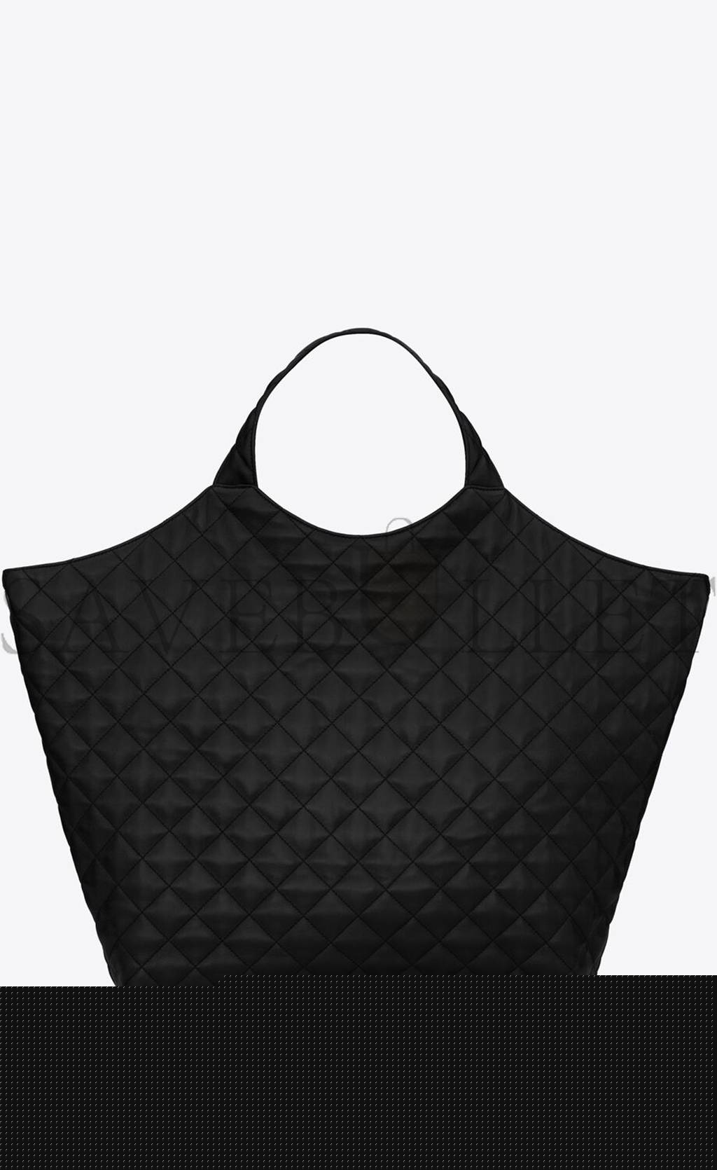 YSL ICARE MAXI SHOPPING BAG IN QUILTED LAMBSKIN 698651AAANG1000 (43*39*8cm)