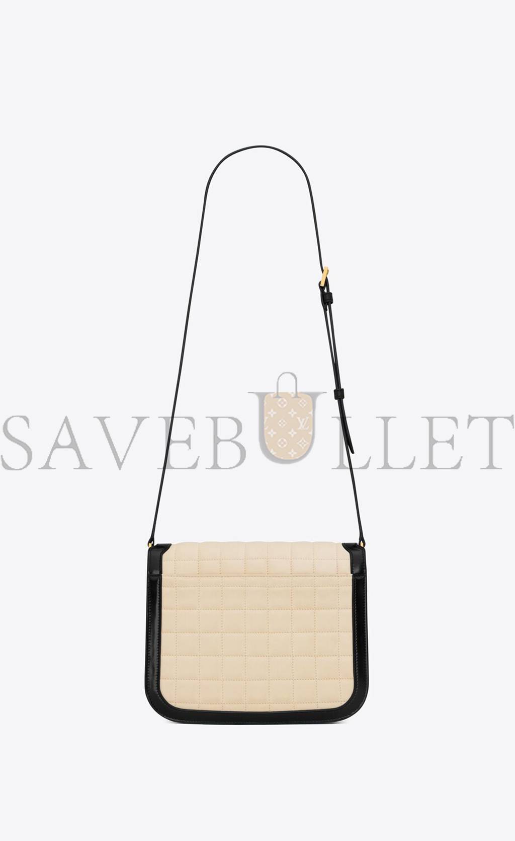 ysl solferino medium S*pple satchel in quilted nubuck suede 733704aabr99289 (22*16*4cm)