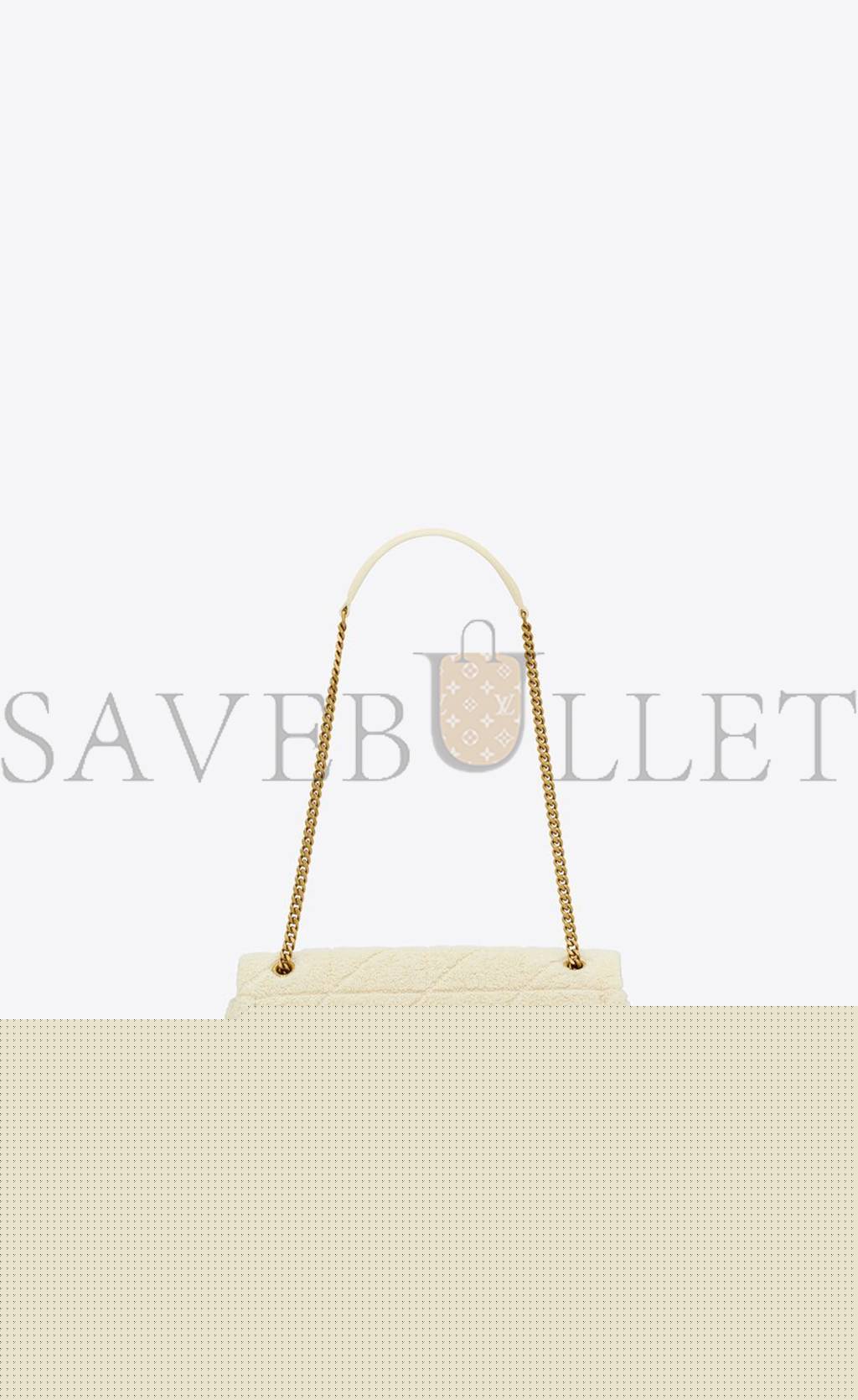 YSL JAMIE MEDIUM CHAIN BAG IN TERRY CLOTH 735035FABKT9381 (24*15.5*6.5cm)