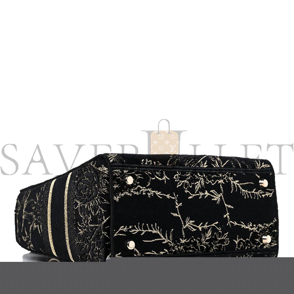 D*or canvas embroidered jardin d&#x27;hiver medium lady d-lite blue (23*20*12.1cm)